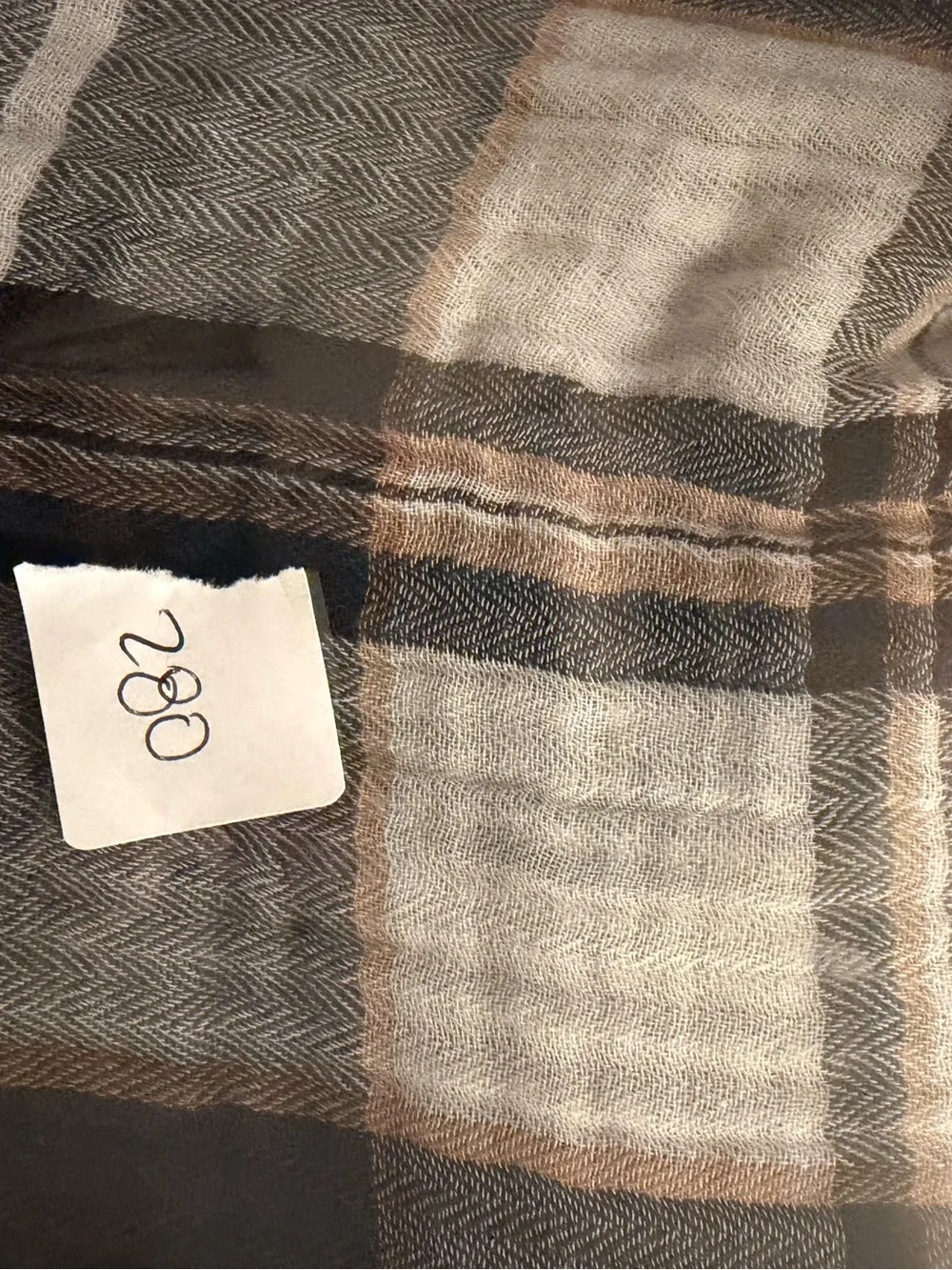 Aerie Top Gauze Plaid Button Up Medium Long Sleeve Relaxed Flannel - Picture 4 of 4